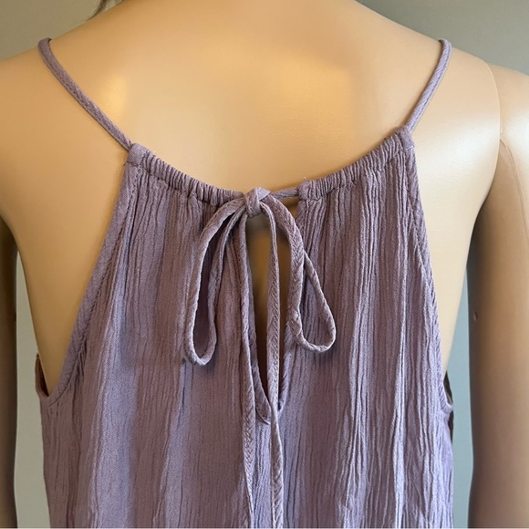 SOLD! Hippie Rose Medium Lavender Lilac Flowy Halter Boho - Picture 4 of 6